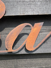 Load image into Gallery viewer, Rusty Metal Bar Sign for Home &amp; Garden
