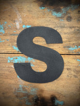 Load image into Gallery viewer, 12&quot; and 5&quot; Black Fat Font Metal Letters.
