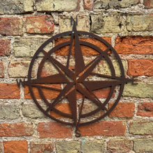 Load image into Gallery viewer, Rusty Compass Sign Wall Decoration
