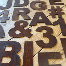 Load image into Gallery viewer, 5&quot; Fat Font Rusty Metal Letters A-Z 0-9
