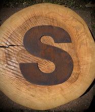 Load image into Gallery viewer, 12&quot; Rusty Fat Font Metal Letters A-Z 0-9.

