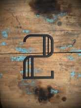 Load image into Gallery viewer, Black 5&quot; or 12&quot; Art Deco Metal Lettering A-Z 0-9
