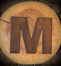 Load image into Gallery viewer, 12&quot; Rusty Fat Font Metal Letters A-Z 0-9.
