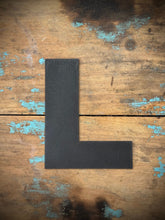 Load image into Gallery viewer, 12&quot; and 5&quot; Black Fat Font Metal Letters.
