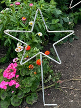 Load image into Gallery viewer, Garden Stars On Ground Spikes / Metal Star Ornaments / Lawn Decor
