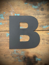 Load image into Gallery viewer, 12&quot; and 5&quot; Black Fat Font Metal Letters.
