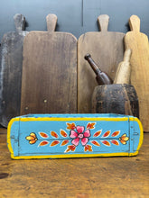 Load image into Gallery viewer, Blue Wooden Painted Brick Mould / Decorative Herb Planter / Storage Box Tray A
