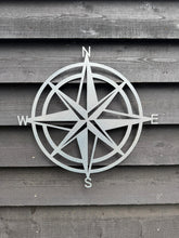 Load image into Gallery viewer, Galvanized Steel Compass Wall Decoration

