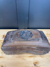 Load image into Gallery viewer, Rustic Wooden Candle Holder / Church Candle Stand / Reclaimed Farmhouse Decor B
