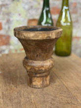 Load image into Gallery viewer, Rustic Wooden Candle Holder / Church Candle Stand / Reclaimed Farmhouse Decor QQ
