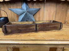 Load image into Gallery viewer, Rustic Wooden Double Brick Mould / Decorative Herb Planter / Storage Box Tray
