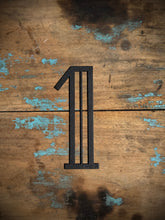 Load image into Gallery viewer, Black 5&quot; or 12&quot; Art Deco Metal Lettering A-Z 0-9
