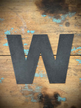 Load image into Gallery viewer, 12&quot; and 5&quot; Black Fat Font Metal Letters.
