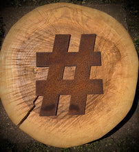 Load image into Gallery viewer, 12&quot; Rusty Fat Font Metal Letters A-Z 0-9.
