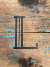 Load image into Gallery viewer, Black 5&quot; or 12&quot; Art Deco Metal Lettering A-Z 0-9
