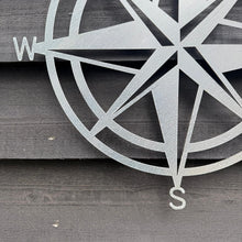 Load image into Gallery viewer, Galvanized Steel Compass Wall Decoration

