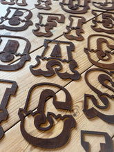 Load image into Gallery viewer, Rusty 5&quot; Carnival Metal Letters A-Z
