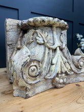 Load image into Gallery viewer, Rustic XL Church Candle Holder / Pillar Base / Farmhouse Decor Candle Stand /B
