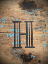 Load image into Gallery viewer, Black 5&quot; or 12&quot; Art Deco Metal Lettering A-Z 0-9
