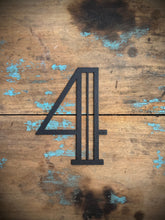 Load image into Gallery viewer, Black 5&quot; or 12&quot; Art Deco Metal Lettering A-Z 0-9
