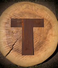 Load image into Gallery viewer, 12&quot; Rusty Fat Font Metal Letters A-Z 0-9.
