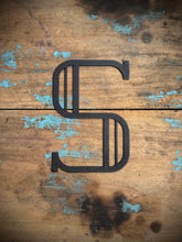 Load image into Gallery viewer, Black 5&quot; or 12&quot; Art Deco Metal Lettering A-Z 0-9
