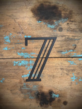 Load image into Gallery viewer, Black 5&quot; or 12&quot; Art Deco Metal Lettering A-Z 0-9
