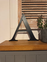 Load image into Gallery viewer, Rustic 5&quot; or 12&quot; Black Metal Classic Letters For  The Home And Garden
