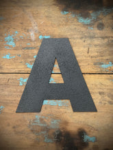 Load image into Gallery viewer, 12&quot; and 5&quot; Black Fat Font Metal Letters.
