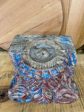 Load image into Gallery viewer, Rustic XL Church Candle Holder / Indian Pillar Base / Farmhouse Decor
