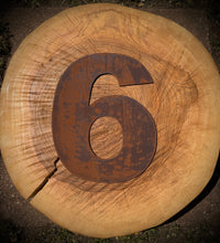 Load image into Gallery viewer, 12&quot; Rusty Fat Font Metal Letters A-Z 0-9.

