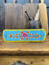 Load image into Gallery viewer, Blue Wooden Painted Brick Mould / Decorative Herb Planter / Storage Box Tray A
