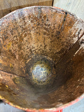 Load image into Gallery viewer, Vintage Galvanised Hanging Fire Bucket Hanging Basket / Plant Pot Planter Pail B
