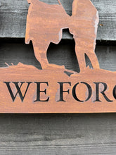 Load image into Gallery viewer, A Rusty Metal Lest We Forget Soldier Scene Garden Decoration
