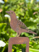 Load image into Gallery viewer, Rusty Metal Blackbird On A Spade Garden Decoration
