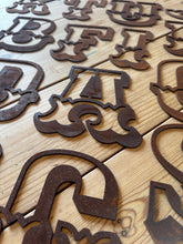 Load image into Gallery viewer, Rusty 5&quot; Carnival Metal Letters A-Z
