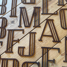 Load image into Gallery viewer, Rusty Metal 5&quot; or 12&quot; Art Deco Lettering A-Z 0-9
