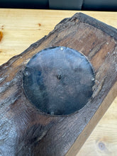 Load image into Gallery viewer, Rustic Wooden Candle Holder / Church Candle Stand / Reclaimed Farmhouse Decor B
