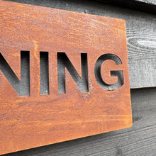 Load image into Gallery viewer, Rustic Metal #GINNING Sign
