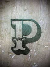 Load image into Gallery viewer, A-Z Rustic 5&quot; or 12&quot; Black Metal Carnival Letters.
