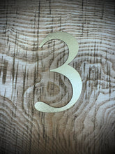 Load image into Gallery viewer, Distressed Gold 5&quot; or 12&quot; Classic Metal Letters, A-Z, 0-9
