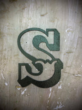 Load image into Gallery viewer, A-Z Rustic 5&quot; or 12&quot; Black Metal Carnival Letters.

