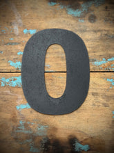 Load image into Gallery viewer, 12&quot; and 5&quot; Black Fat Font Metal Letters.
