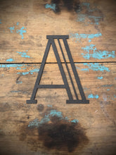 Load image into Gallery viewer, Black 5&quot; or 12&quot; Art Deco Metal Lettering A-Z 0-9
