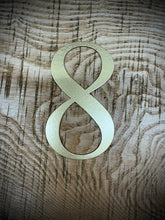 Load image into Gallery viewer, Distressed Gold 5&quot; or 12&quot; Classic Metal Letters, A-Z, 0-9
