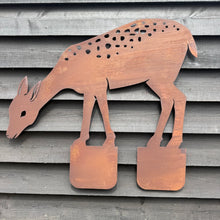 Load image into Gallery viewer, Rusty Metal Deer Garden Decoration
