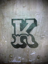 Load image into Gallery viewer, A-Z Rustic 5&quot; or 12&quot; Black Metal Carnival Letters.
