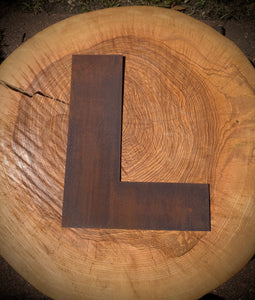 5" Fat Font Rusty Metal Letters A-Z 0-9