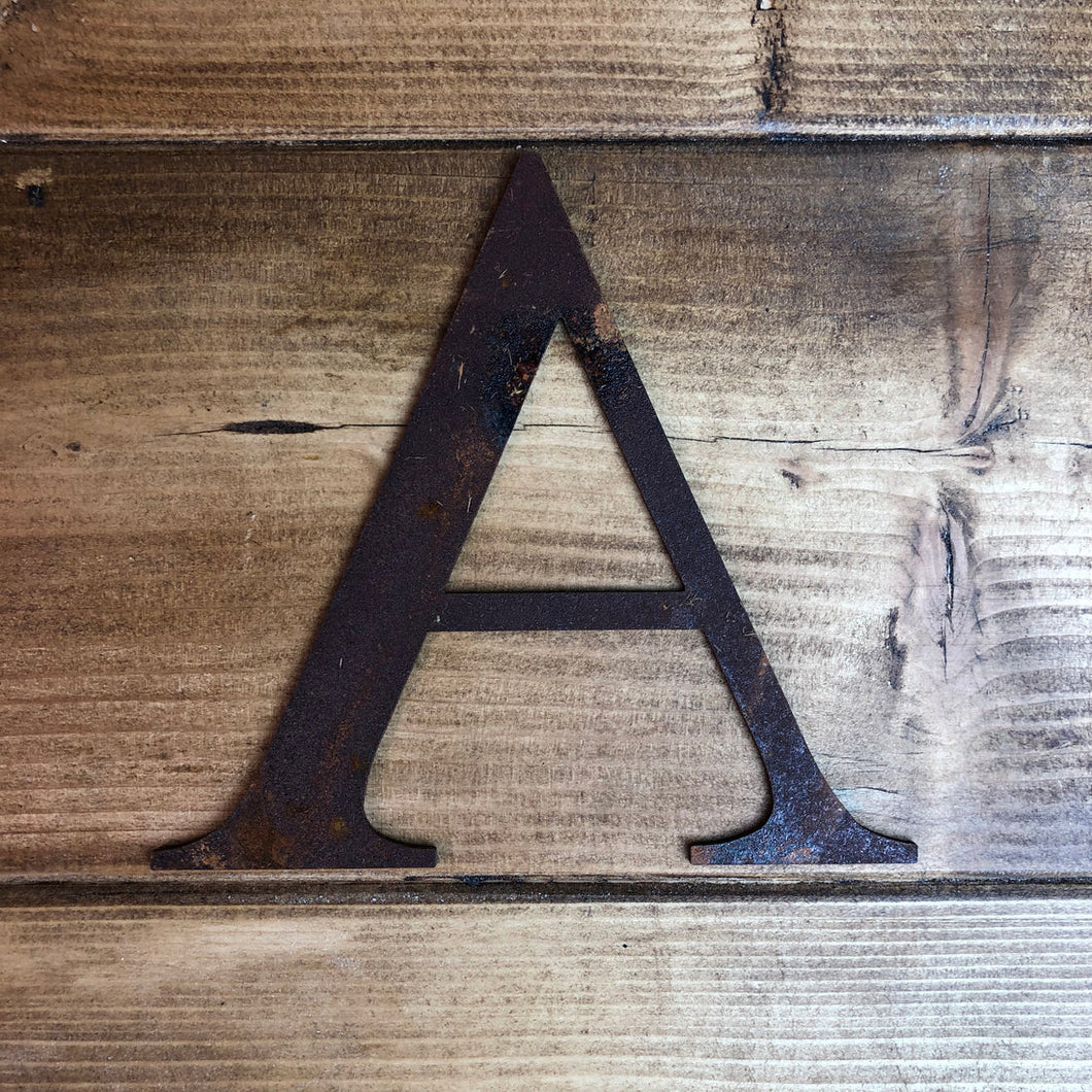 Classic Rusty Metal Letters 5