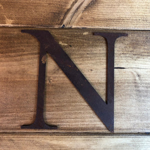 Classic Rusty Metal Letters 5" And 12" A-Z 0-9 Rustic Signs For The Home And Garden
